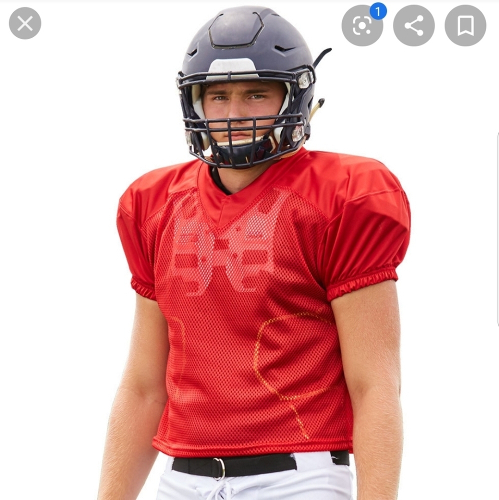 Bike Youth Red Mesh Football Jersey M